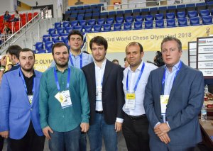 Azərbaycan şahmatçıları Olimpiadada mövbəti oyunlarını keçirib (FOTO)
