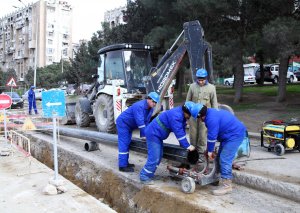 Yeni Günəşli qəsəbəsinin qaz kəmərləri əsaslı təmir edilir