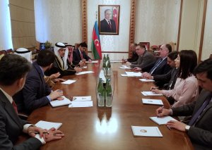 Elmar Məmmədyarov Küveyt Millət Məclisinin üzvlərindən ibarət nümayəndə heyəti ilə görüşüb