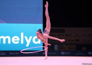 Milli Gimnastika Arenasında bədii gimnastika üzrə Dünya Kuboku keçirilir