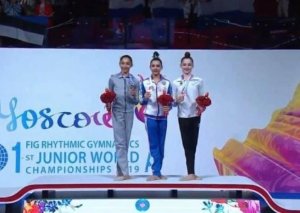 Gimnastımız Arzu Cəlilova dünya çempionatının ikiqat mükafatçısı olub