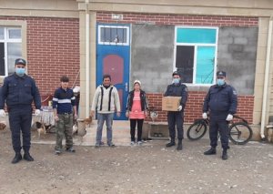 Cəbrayıl Rayon Polis Şöbəsi 11 qəsəbəyə və Cocuq Mərcanlıya sovqat apardı
