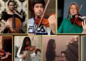 Azərbaycan Dövlət Akademik Filarmoniyasının artistləri də “Evdə qal” kampaniyasına qoşulub - Video