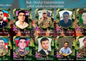 BDU-nun şəhid olan məzun və tələbələrinin adları açıqlandı