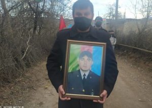 Azərbaycan Ordusunun Vətən müharibəsində şəhid olan hərbi qulluqçusu Tovuzda dəfn edilib FOTO