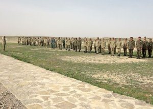 Hərbi qulluqçular arasında 3 min metr məsafəyə hərbiləşdirilmiş kross birinciliyi keçirilib