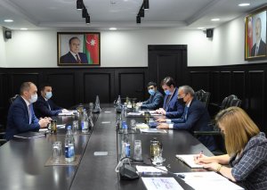 TRACECA çərçivəsində əməkdaşlığın genişləndirilməsi müzakirə edilib (FOTO)