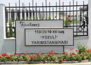 Cəmi 3 aya inşa edilən və bütün Füzulini işıqlandıran yarımstansiya -FOTOLAR