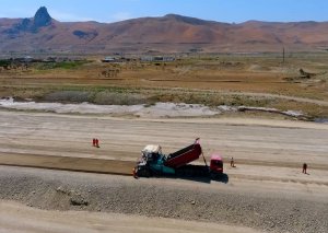 Bakı-Quba yolunun bir hissəsinin tikintisi yekunlaşıb (FOTO)