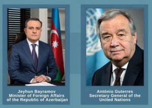 BMT-nin Baş katibi Ceyhun Bayramovla görüşündə Azərbaycana təşəkkür edib