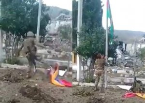 Suqovuşana bayraq sancan igidimiz: “Həm şərəfli, həm məsuliyyətli, həm də təhlükəli işdir”