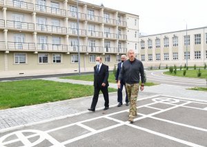 Bərdə Peşə Liseyinin açılışında Prezident İlham Əliyev iştirak edib