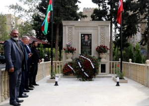 Şəhid mayor İlkin Rzayevin xatirə kompleksinin açılışı olub - FOTOLAR