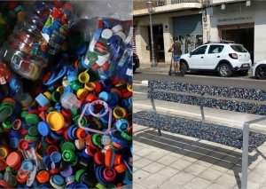 İspaniyada zibildən skamya düzəltməyə başladılar