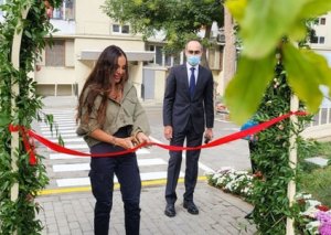 Leyla Əliyevanın iştirakı ilə “Bizim həyət” layihəsində abadlaşdırılan növbəti həyətin açılışı olub - FOTO