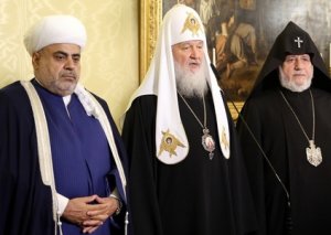 Moskvada Azərbaycan, Rusiya və Ermənistan dini liderlərinin görüşü başlayıb