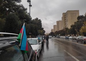 Bakıda Vətən müharibəsi qazilərinin avtoyürüşü keçirilib