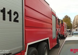 Qaradağda yaşayış binasında yanğın baş verib