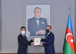 Ceyhun Bayramov Cənubi Koreyanın yeni səfirini qəbul etdi