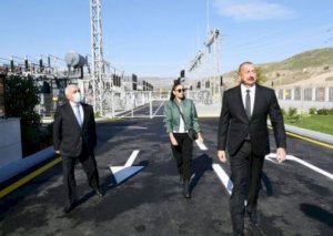 İlham Əliyev “Ağcabədi” yarımstansiyasının açılışını etdi