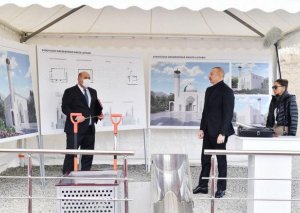 Suqovuşanda ikimərtəbəli yeni məscidin təməli qoyulub