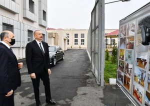 Prezident Bakıda yeni inşa edilən müasir penitensiar müəssisələrdə yaradılan şəraitlə tanış olub FOTO