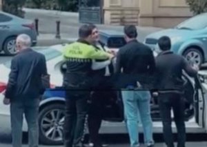 Bakıda sürücü polisin “Saxla” əmrinə tabe olmadı