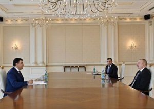 Prezident İlham Əliyev Özbəkistanın Baş nazirinin müavinini qəbul edib