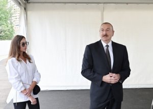 İlham Əliyev və Mehriban Əliyeva Horadiz-Cəbrayıl-Zəngilan-Ağbənd avtomobil yolunun tikintisi ilə tanış olublar