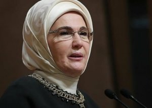 Əminə Ərdoğan Mehriban Əliyevaya TƏŞƏKKÜR ETDİ: