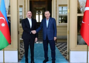 İlham Əliyevlə Rəcəb Tayyib Ərdoğan arasında MÜHÜM GÖRÜŞ BAŞLADI -