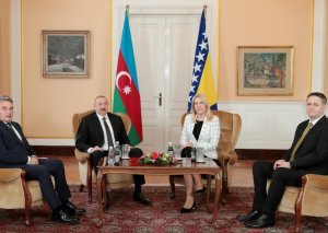 Prezident İlham Əliyevin Bosniya və Herseqovinanın lideri ilə görüşü olub - YENİLƏNİB