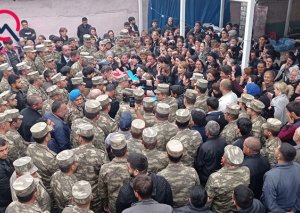 Şəhid Orxanla vida mərasimi keçirilir - Foto