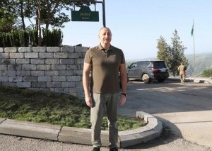 İlham Əliyev və xanımı Laçına getdi