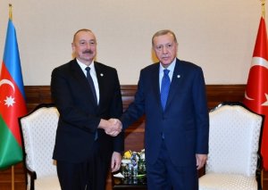 İlham Əliyevlə Ərdoğanın görüşü başladı - Foto