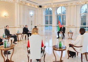 Prezident yerli televiziya kanallarına müsahibə verib