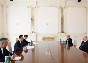 Prezident Laziz Kudratovu qəbul etdiFOTO