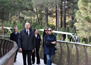 Prezident İlham Əliyev Mərkəzi Nəbatat Bağının açılışında iştirak edib