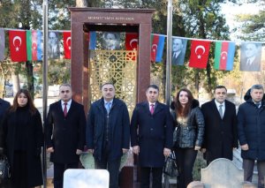 Məhəmməd Əmin Rəsulzadənin məzarı ziyarət edilib