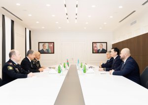 Nazir Vilayət Eyvazov Qazaxıstan DİN-in nümayəndə heyəti ilə görüşüb