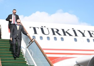 Ərdoğan Bakıya çatdı - Fotolar