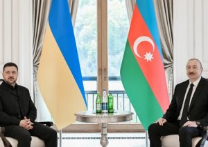 Azərbaycan və Ukrayna prezidentləri mətbuata bəyanatlarla çıxış ediblər