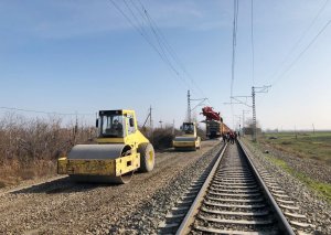 Şəmkir-Alabaşlı mənzilində 8,6 km dəmir yolu əsaslı təmir olunur