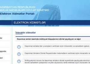 150 min daşınmaz əmlakın yüklülüyünə dair e-arayış alınıb