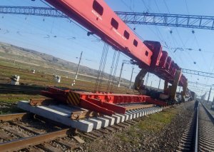 Qovlar-Tovuz mənzilində 4,5 km dəmir yolu əsaslı təmir olunur