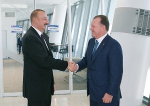 Prezident İlham Əliyev Beynəlxalq Cüdo Federasiyasının prezidenti ilə görüşüb