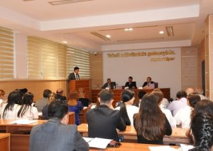 Ramil Usubovun sədrliyi ilə BDU-da buraxılış işlərinin müdafiəsi keçirilib