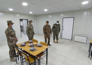 Ağdamda modul tipli yeni hərbi hissə istifadəyə verilib FOTO VİDEO