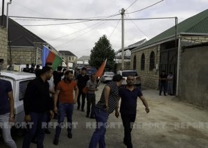 Şəhid Elvin Mustafayevlə vida mərasimi keçirilir