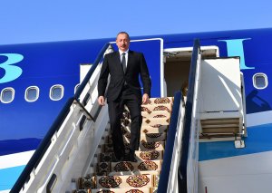 İlham Əliyev Özbəkistanda səfərdədir